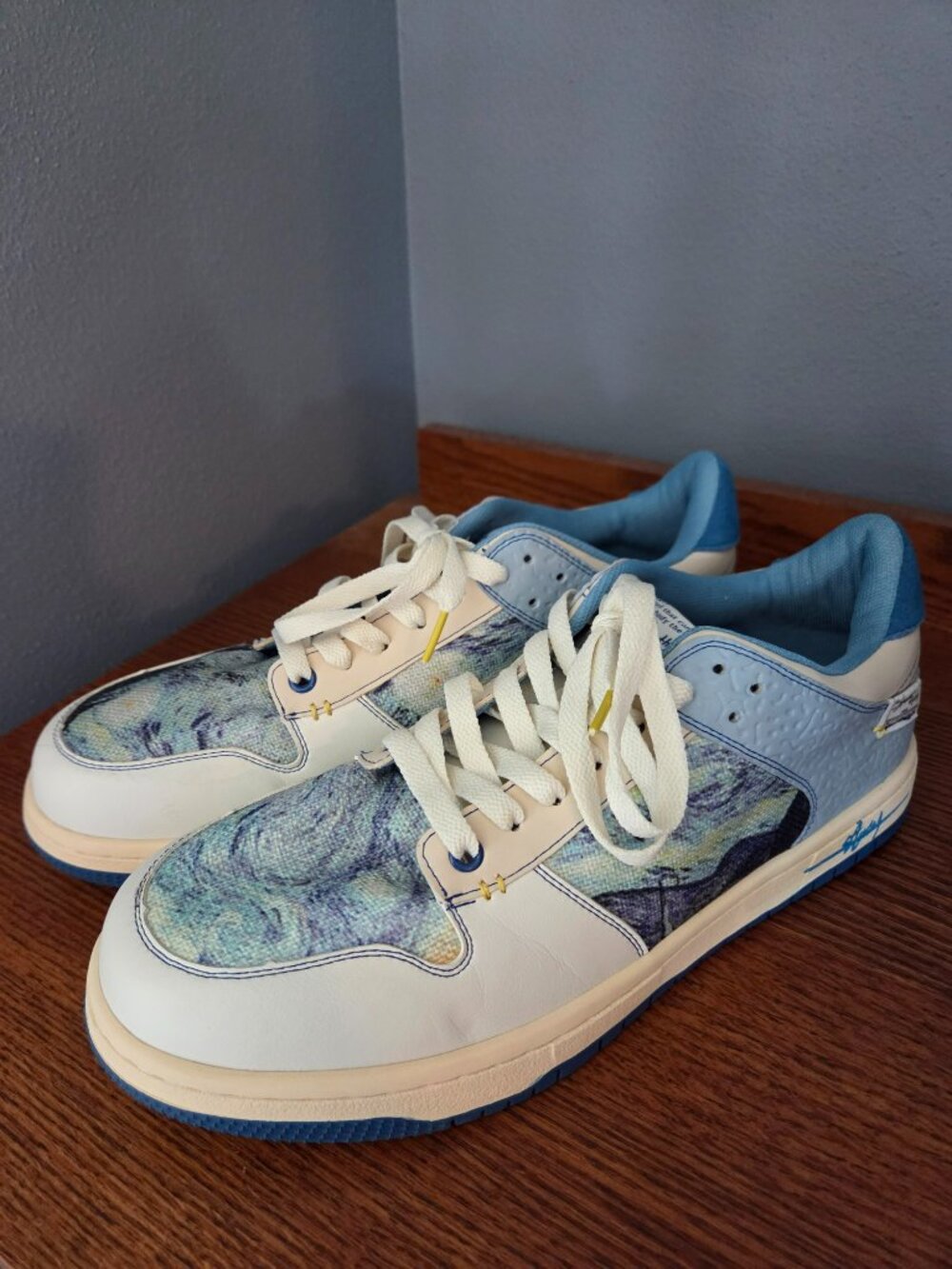 Galartsy Van Gogh Starry Night Low Top Sneakers Unisex Fit Men’s 13 - Picture 9 of 11
